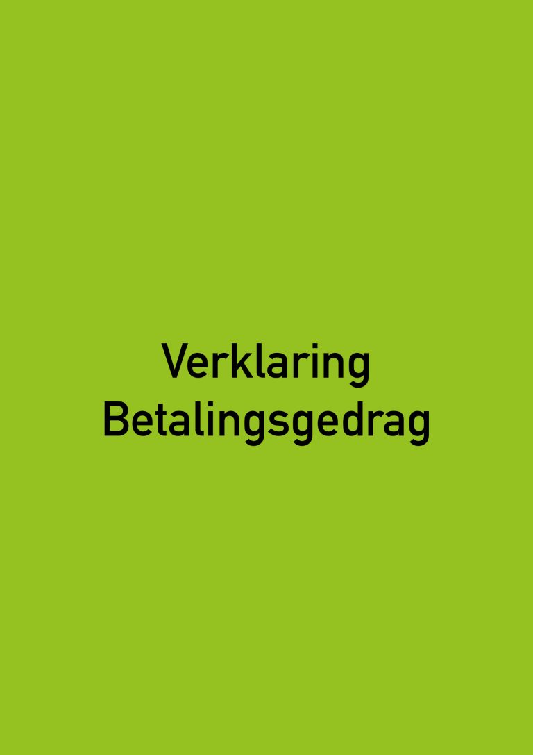 Verklaring Betalingsgedrag